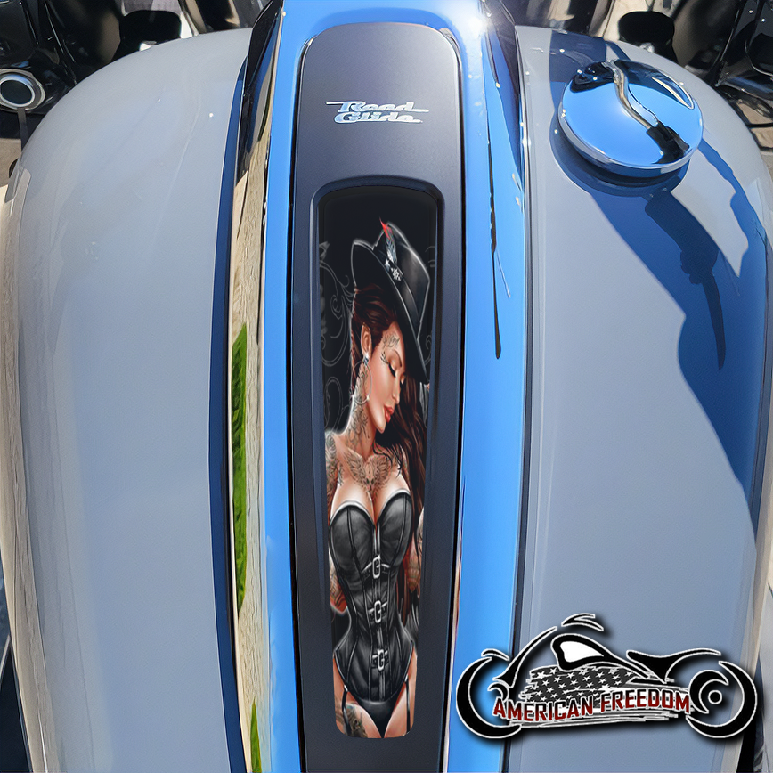 Harley 2021+ Street & Road Glide Dash Insert - Gangster Pin Up